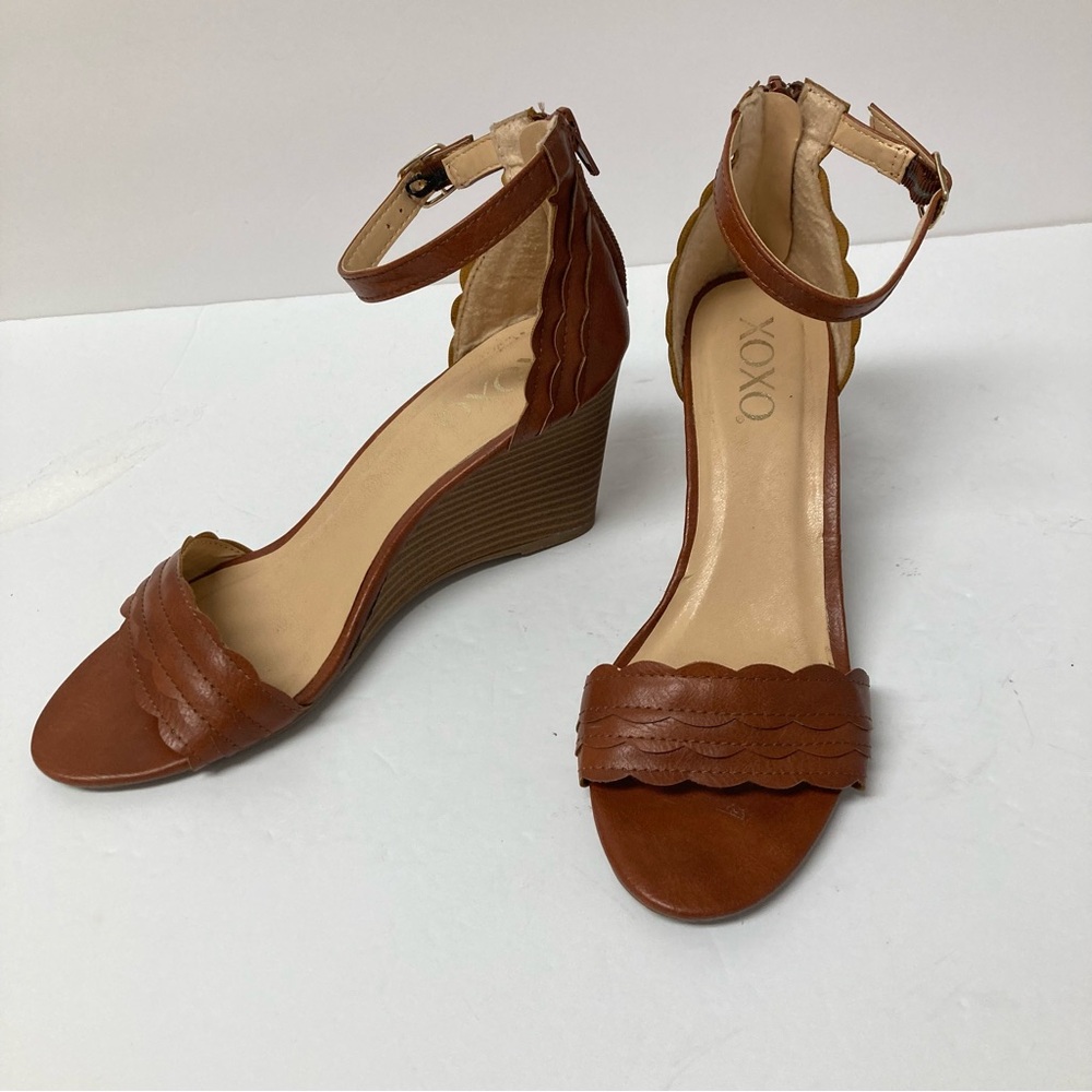 XOXO Ankle Strap Wedge-7 1/2